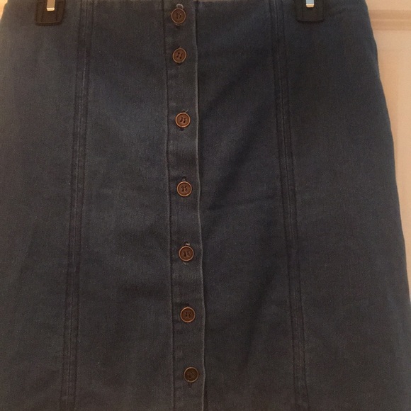 Classic Jean Mid-Length Skirt - Picture 2 of 3